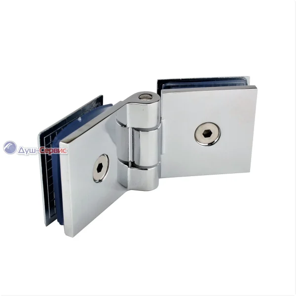 Glass-to-glass hinge 180°